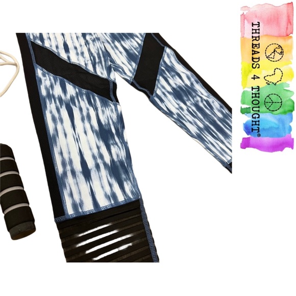 NWT THREADS 4 THOUGHT Cropped Tie Dye Mesh Leggings! - Picture 3 of 7